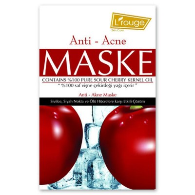 L'rouge Anti-Akne Maske - Sivilce, Siyah Nokta ve Ölü Hücrelere Karşı