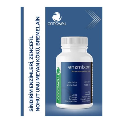 Onnowell ENZmixON – Sindirim Sistemi Desteği Sağlayan Enzim Takviyesi
